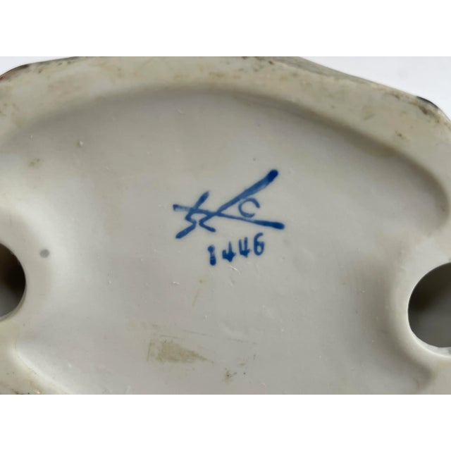 1990s Vintage Homeco Rooster and Hen Porcelain Figurines - a Pair For Sale - Image 5 of 5