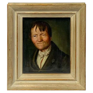 18th Century Miniature Portrait of a Sleepy Eyed Man, Circle Christian Wilhelm Ernst Dietrich