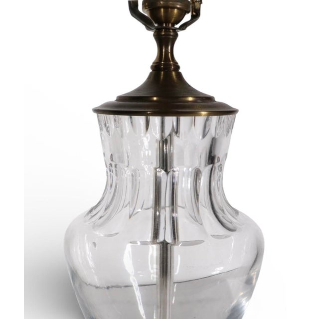 Late 20th Century Crystal Table Lamp by Wildwood For Sale - Image 9 of 12