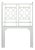Lattice Back Headboard Twin - White For Sale