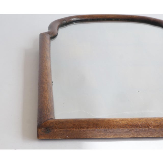 Antique Scalloped Wooden Wall Mirror, 1800s For Sale - Image 4 of 10