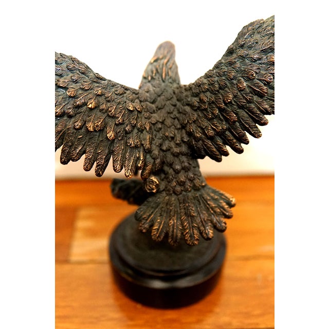 Vintage Copper Plated Eagle In-Flight Sculpture For Sale In Los Angeles - Image 6 of 13