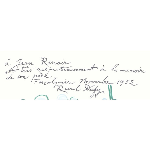 Raoul Dufy 1965 Lithograph After Raoul Dufy's "Hommage a Renoir" For Sale - Image 4 of 6