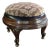 Walnut Bee-Clad Oval Stool For Sale