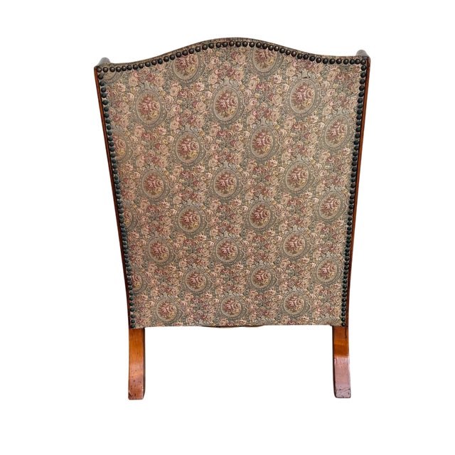 20th Century Attrib. Early Stickley "Connecticut Valley" Wingback Chair For Sale In Houston - Image 6 of 9