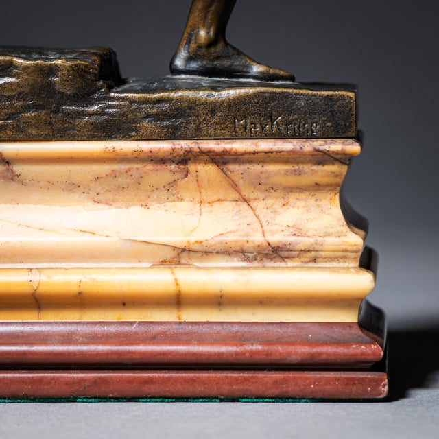 Bronze “The Messenger of Marathon” by Max Kruse (1854–1942), Gladenbeck Foundry, Berlin, Design 1881 For Sale - Image 9 of 10