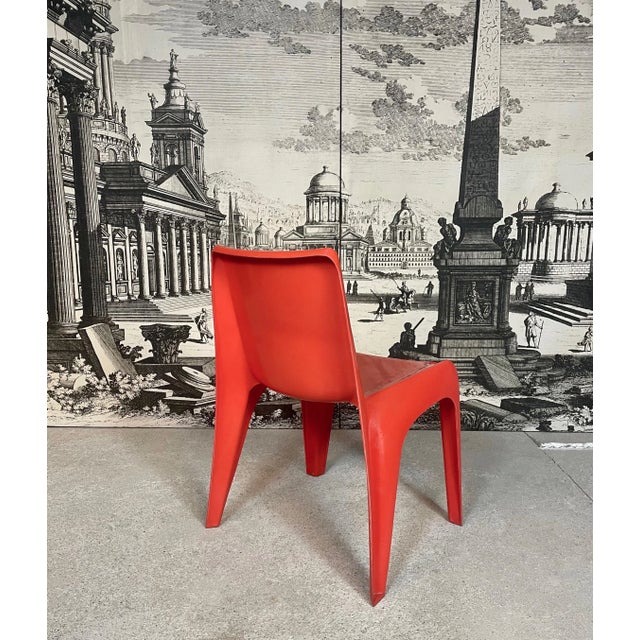 Modern German Stackable Fiberglass Ba 1171 Side Chair by Helmut Bätzner for Bofinger, 1960s For Sale - Image 3 of 14