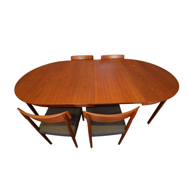 Wood Round Teak Dining Table in Teak with Double Inserts by C.J. Rosengaarden, 1960s For Sale - Image 7 of 16