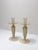 1980s Opaline and Gold Polveri Murano Glass Candlesticks from Gabbiani, Italy, 1980s, Set of 2 For Sale - Image 5 of 10