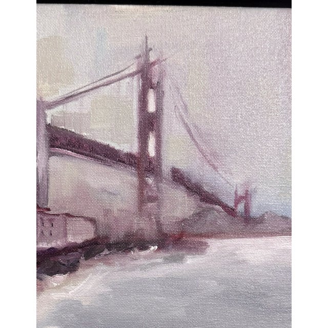 Mauve Oil Painting Landscape by Danka Krol For Sale - Image 8 of 9