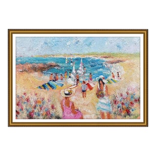 Late 20th Century A Day at the Beach, Urbain Huchet For Sale