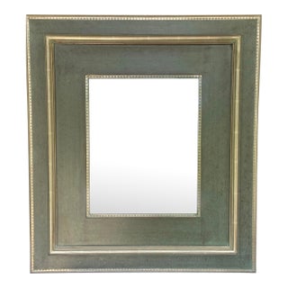 Vintage Howard Elliott Silver Verde Wall Mirror For Sale