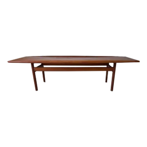 Mid 20th Century Grete Jalk Glostrup Mobelfabrik Danish Teak Surfboard Coffee Table