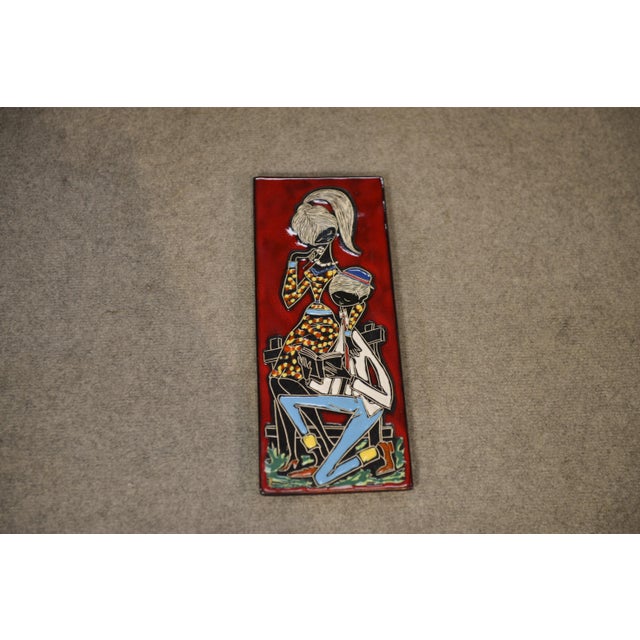Ceramic Wall Tile from San Marino, 1960s For Sale - Image 6 of 6