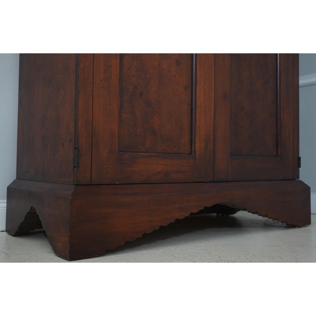 Wood Rom Weber Burl Elm Walnut Armoire Cabinet For Sale - Image 7 of 14