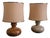 Glazed Ceramic Table Lamps, 1970s, Set of 2 For Sale
