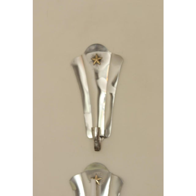 Mid-Century Swedish Pewter Sconces, Set of 2 For Sale - Image 5 of 18