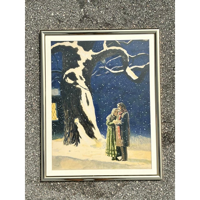 Metal Vintage 1978 Metropoilitan Opera “La Boheme” Lithograph For Sale - Image 7 of 12