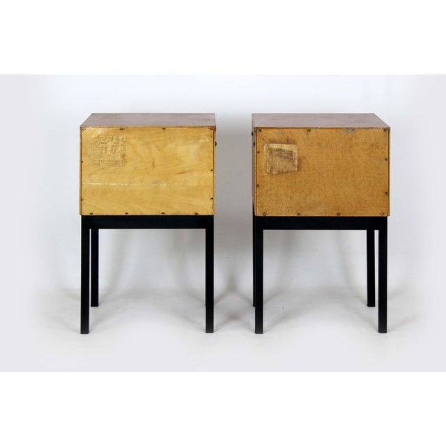 Mid-Century Modern Czechoslovakian Mahogany Nightstands by Up Závody, 1970s, Set of 2 For Sale - Image 18 of 18