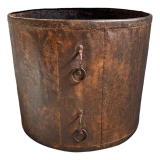 Vintage Iron Barrel For Sale