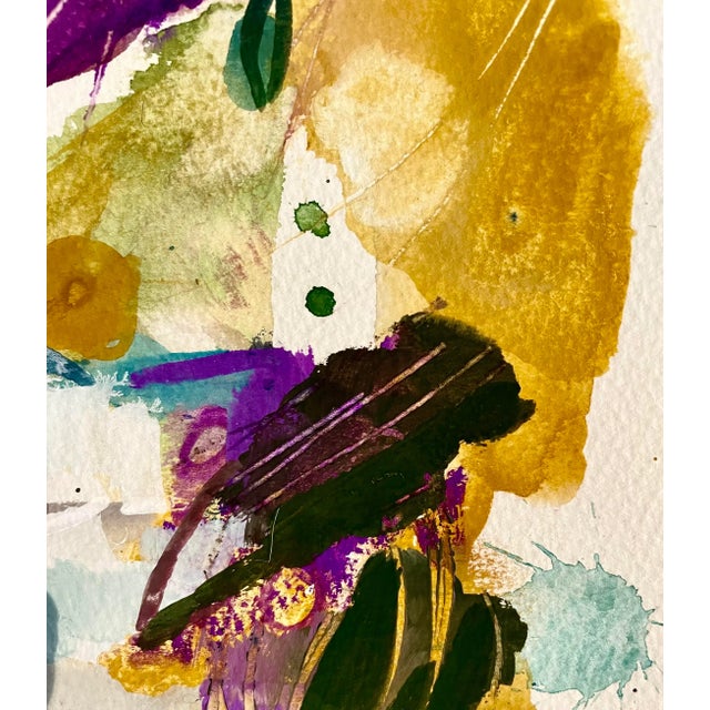2020s Original Abstract Botanical Watercolor ‘’Pinot and Chards’’ by Michele Zuzalek For Sale - Image 5 of 7