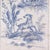 White A Set of Vintage-Style Blue-and-White French Chinoiserie Four-Panel Hanging scrolls.Framed. For Sale - Image 8 of 16