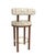 Collector Modern Moca Bar Chair in Hymne Beige Fabric and Smoked Oak by Studio Rig For Sale - Image 4 of 6