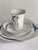 Series: form wave pattern decoration: water birds, turquoise with gold rim material: porcelain dimensions approx.: cup...