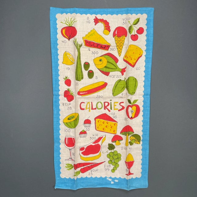 1960s Mid-Century Modern Parisian Prints Linen Kitchen Tea Towel For Sale - Image 12 of 12