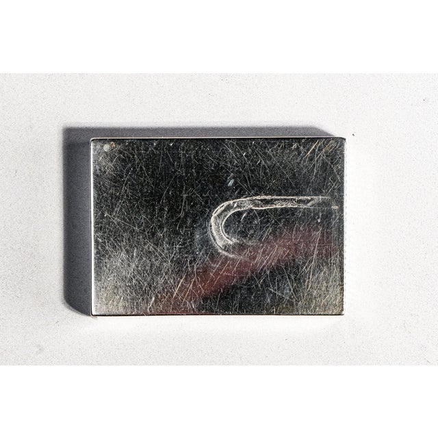 Lovely Sterling Silver Antique English Hand Painted Enamel Nautical Flag Victorian Match Safe Vesta Case Tobacciana For Sale - Image 14 of 14