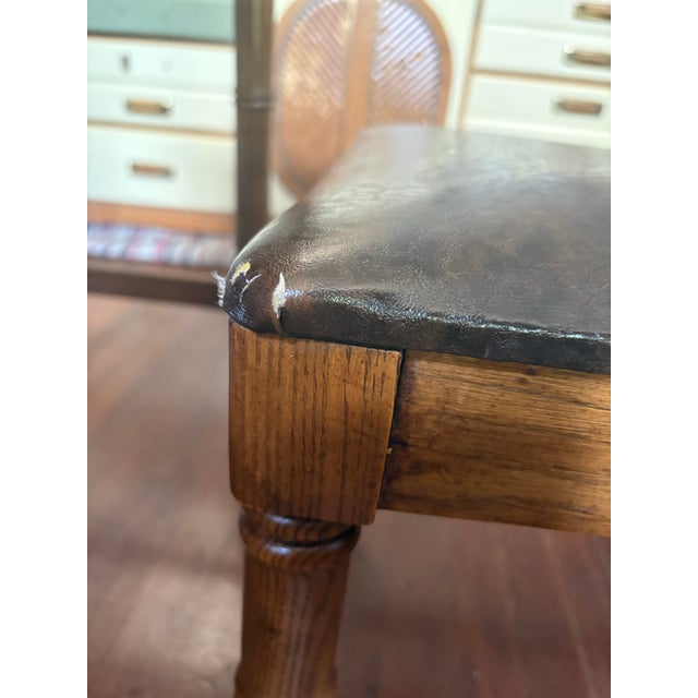Matched Dixie Campaigner Desk & Chair Set, C. July 1978 — 767 Collection, Original Brass Hardware For Sale In Washington DC - Image 6 of 12