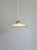 Art Deco Pendant Light in White Opaline Glass and Uranium Glass, France, 1920s For Sale - Image 4 of 12