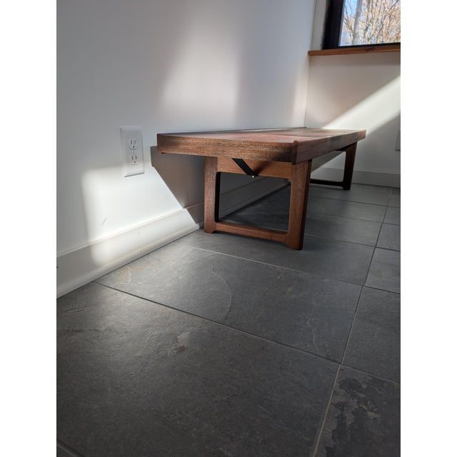 Wood Teak "Krobo" Bench by Torbjørn Afdal for Bruksbo, Norway, 1960s For Sale - Image 7 of 18