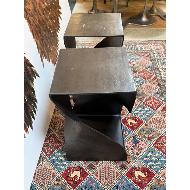 Bernhardt Interiors Vika Side Tables, Pair For Sale - Image 9 of 12