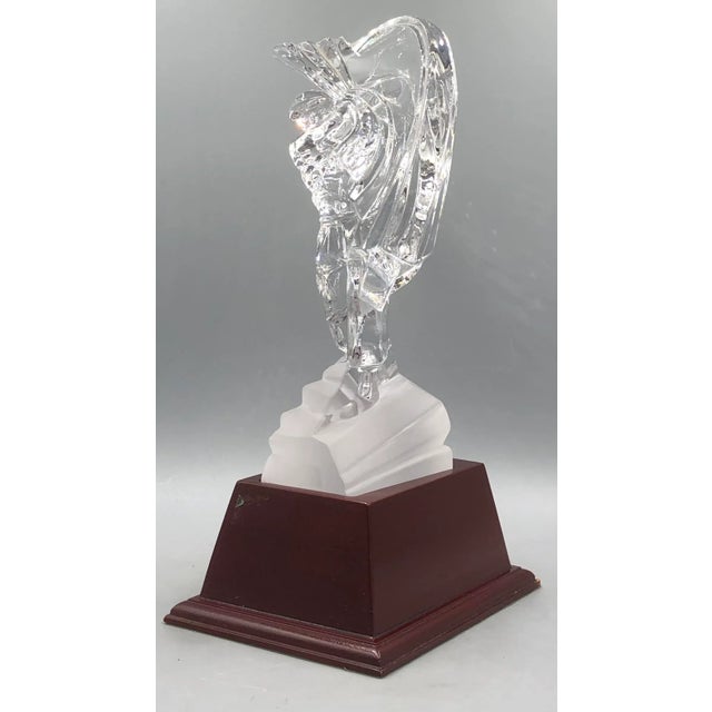 This impressive figure of a golfer made of the finest crystal glass, made by the renowned Sevres manufacturer in France,...