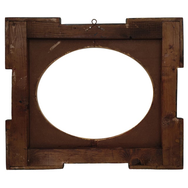 Vintage Neoclassical Empire Italian Giltwood Mirror with Fruit and Laurel Motifs, 1970s For Sale - Image 9 of 10