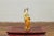 Chinese Court Lady Statue with Egg and Spinach Pattern Kimono and Holding a Dog For Sale - Image 9 of 13