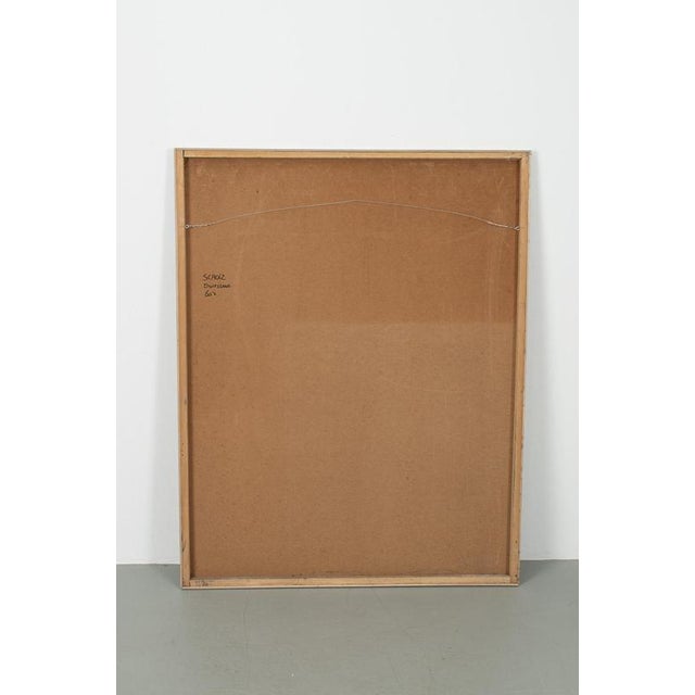 Expressionistic Portrait, 1960s, Paint on Board, Framed For Sale - Image 11 of 12