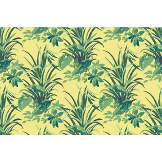 Jungle Road Summer Yellow Fabric by the Yard For Sale