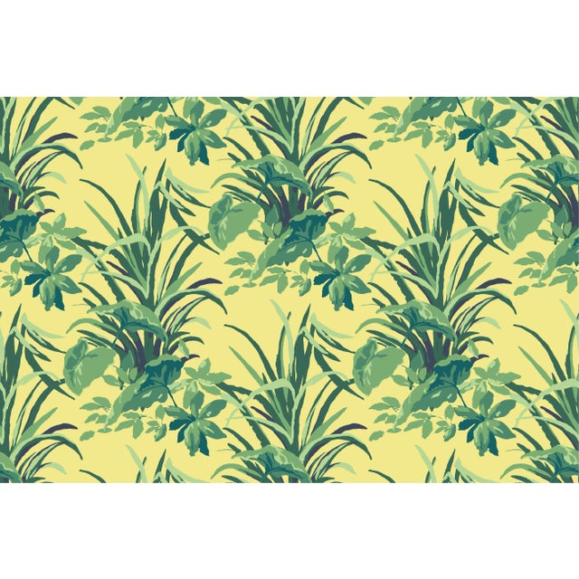 Jungle Road Summer Yellow Fabric by the Yard For Sale