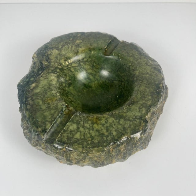 Vintage Green Alabaster Ashtray, Italy, 1970 For Sale - Image 6 of 11