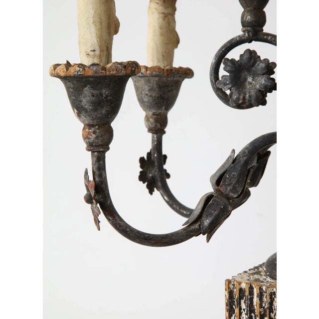 19th Century Italian Wood and Gesso Candelabra, Electrified For Sale - Image 10 of 13