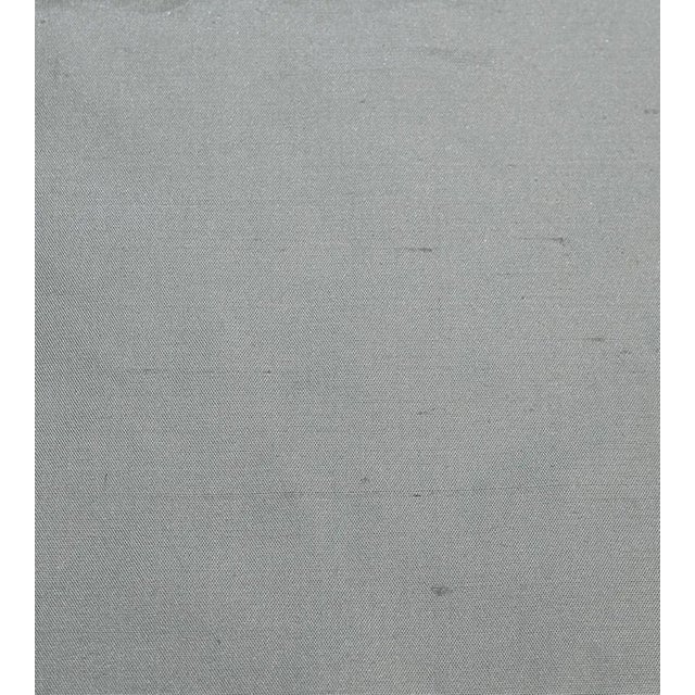 Traditional Sample - The House of Scalamandré Dynasty Taffeta Fabric, Smoke Blue For Sale - Image 3 of 3