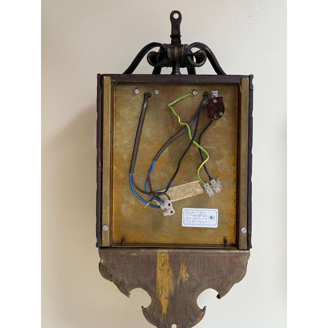 Louis XV Bronze Brass Wall Lanterns in Faceted Glass, Germany, 1970s, Set of 2 For Sale - Image 17 of 18
