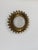 1960s Vintage Brass and Pressed Molded Glass Wall Sconce, Sweden, 1960 For Sale - Image 5 of 11