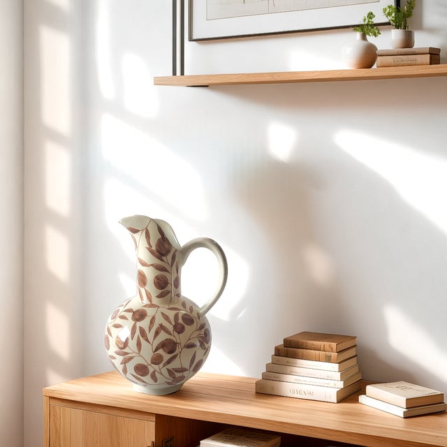 Contemporary Olivia Water Pitcher Golden Brown For Sale - Image 3 of 11