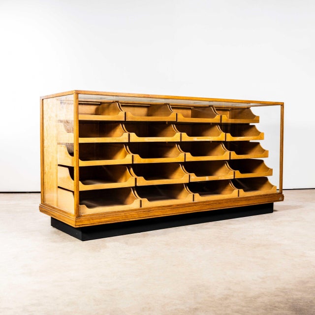 English Oak Haberdashery Cabinet, 1950s For Sale - Image 13 of 13