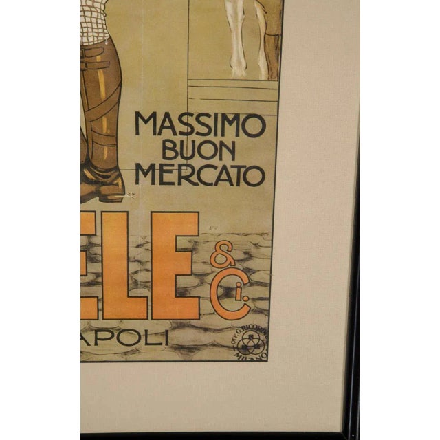 Early 20th Century Belle Epoque Italian Fashion Art Lithographic Poster by Marcello Dudovich For Sale - Image 5 of 7
