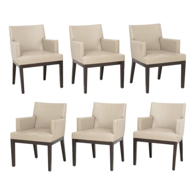 Christian Liaigre Style Dining Chairs, 6 For Sale
