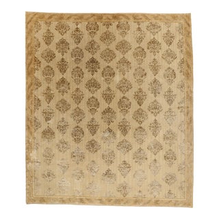 Vintage Tibetan Rug, 10'07 X 12'02 For Sale